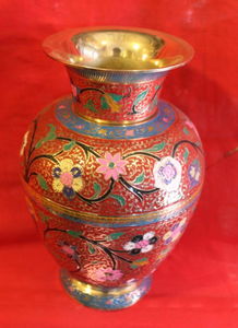 喀什掐丝黄色花瓶 传统工艺与现代审美的精致融合